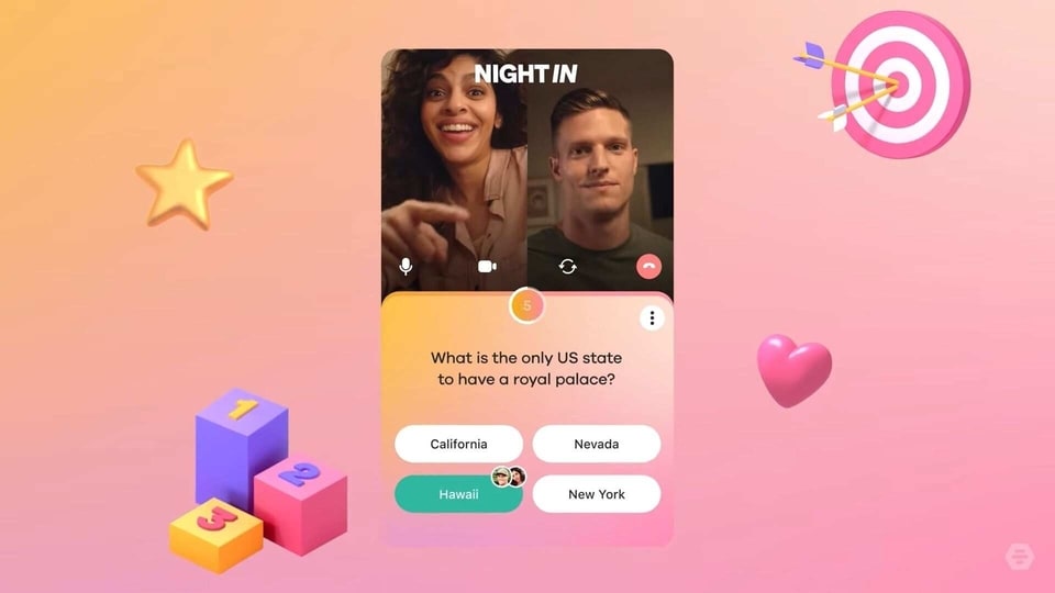 Bumble users can now play games in virtual video dates